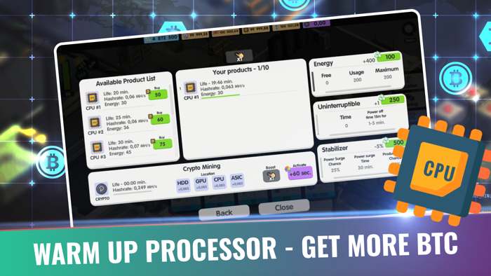 Bitcoin Factory Idle Miner BTC