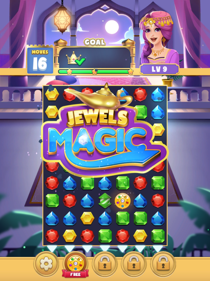 Jewels Magic Queen Match 3