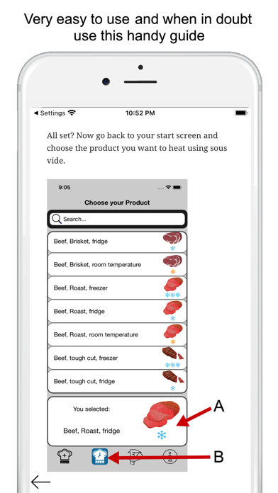 Sous Vide Timing Ruler Screenshot