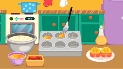 Peach Cupcake Cooking Screenshot