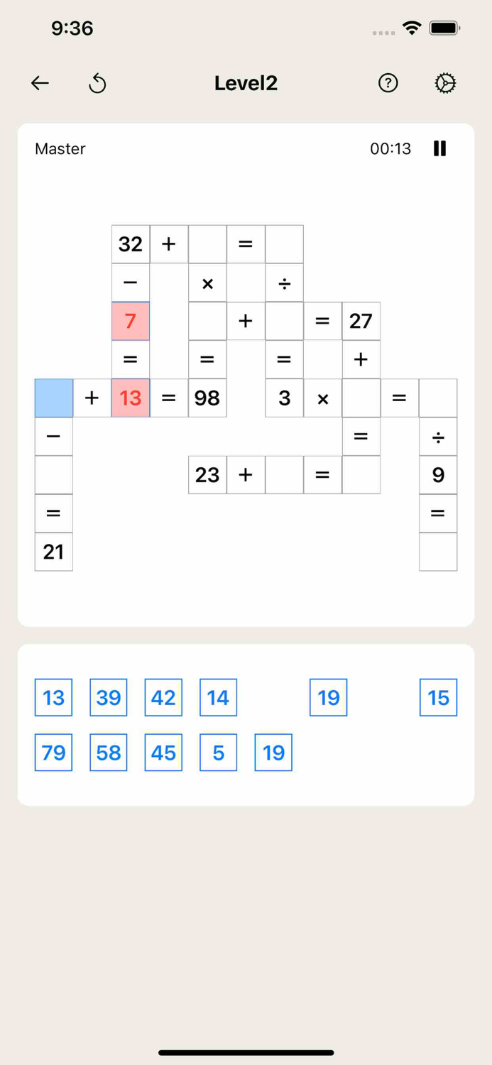 Cross Math - Brain Puzzle Game