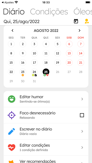 Meu Bem-Estar Screenshot