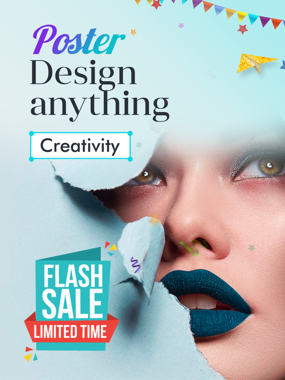 Poster Maker -Flyer Page Maker iPad screenshot 1 - Photo & Video app