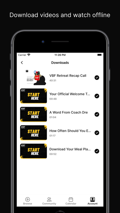 VBF by Coach Dre Screenshot