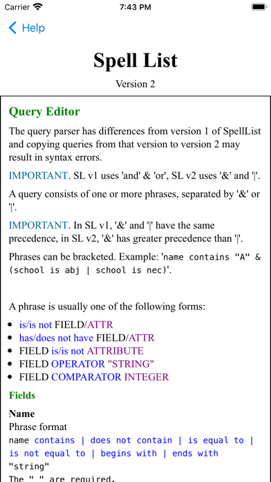 Screenshot #2 pour SpellListM