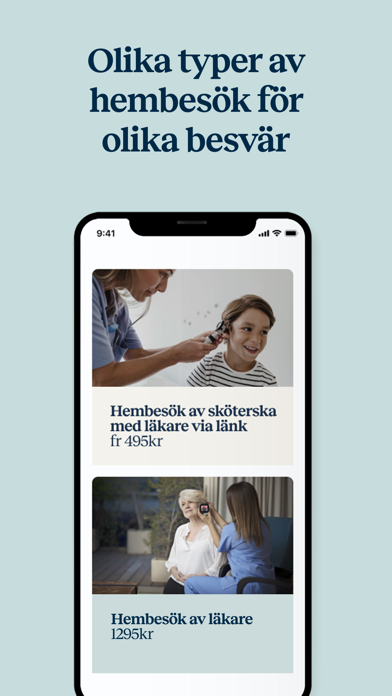 Läkare och vård via hembesök Screenshot