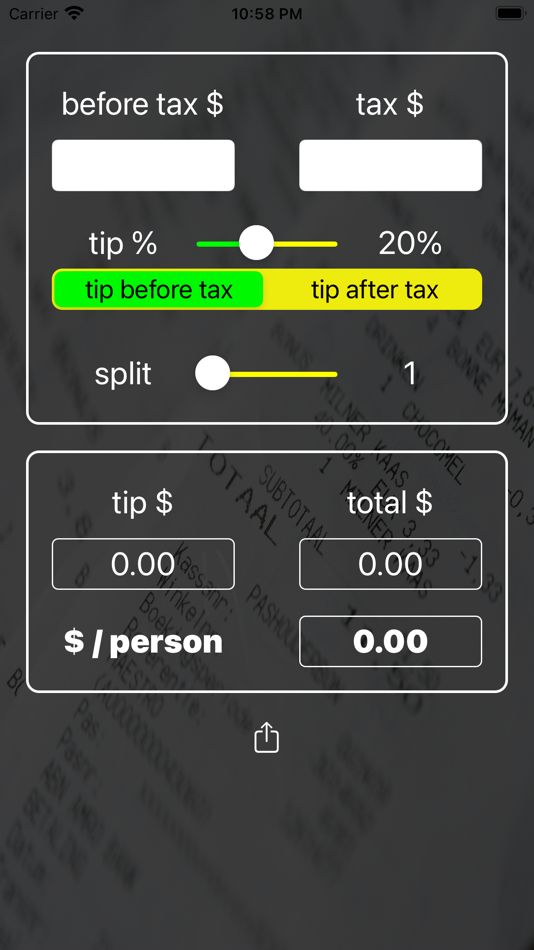 #4. Handy Tip Calculator (iOS) 由: STRENGCON LLC