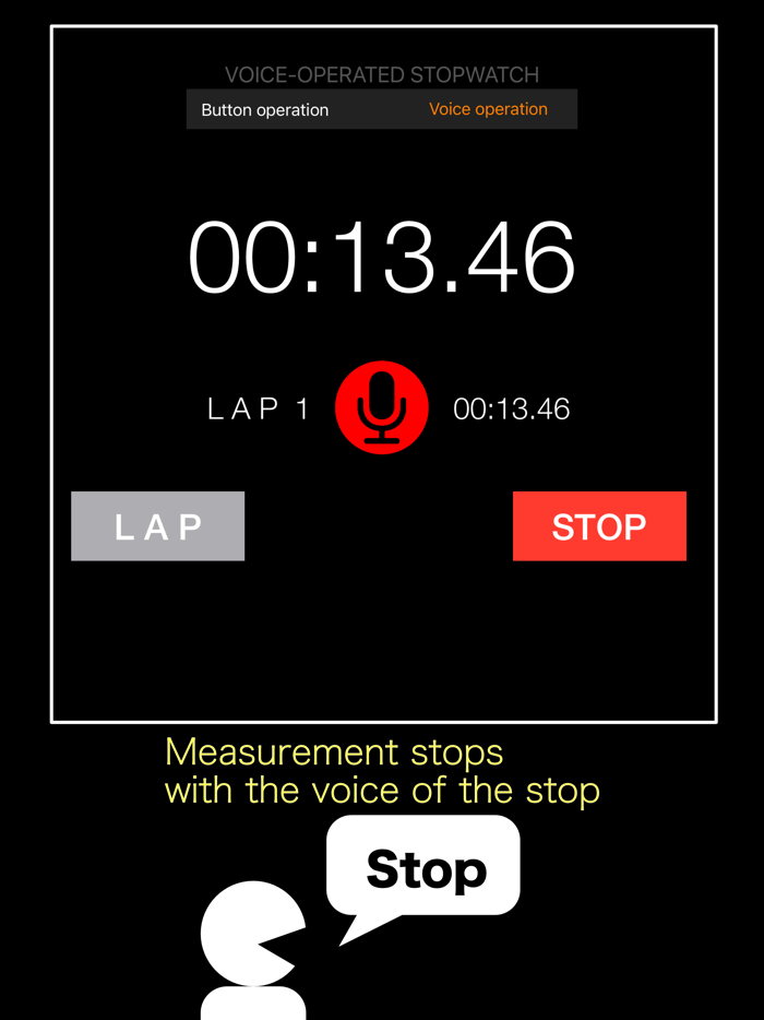 VOICE-OPERATED STOPWATCH