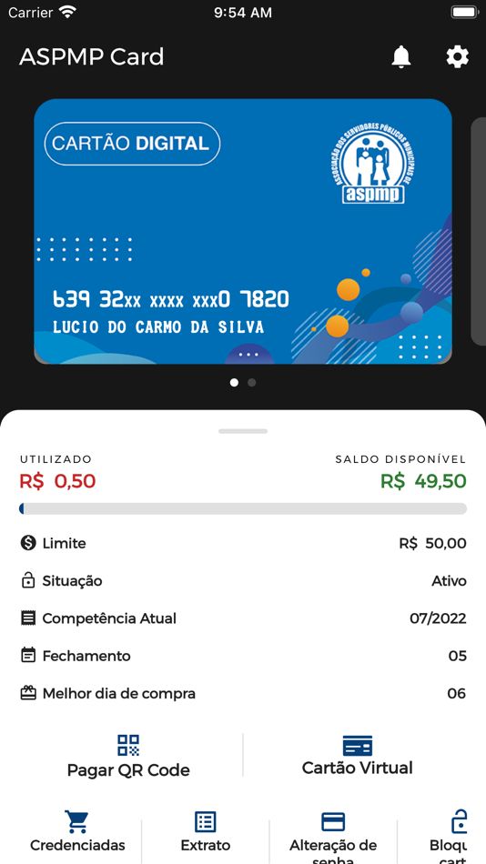#1. ASPMP Card (iOS) 来自: Convcard Servicos de Administracao Para A Terceiros Ltda