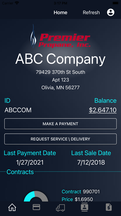 Screenshot 1 of Premier Propane, INC. App