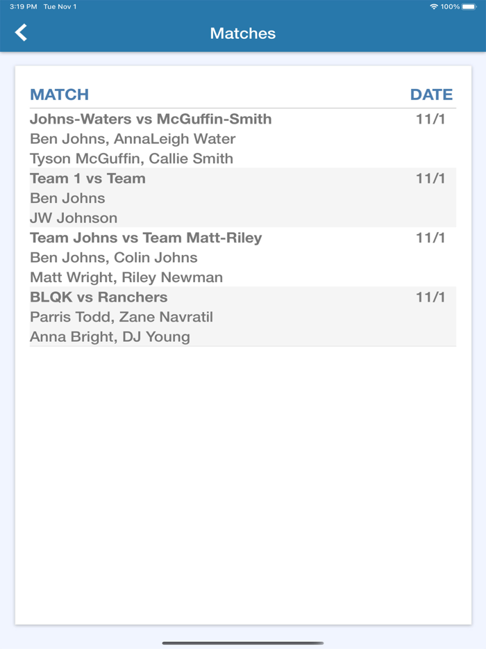 Dinking Up - Pickleball Scores