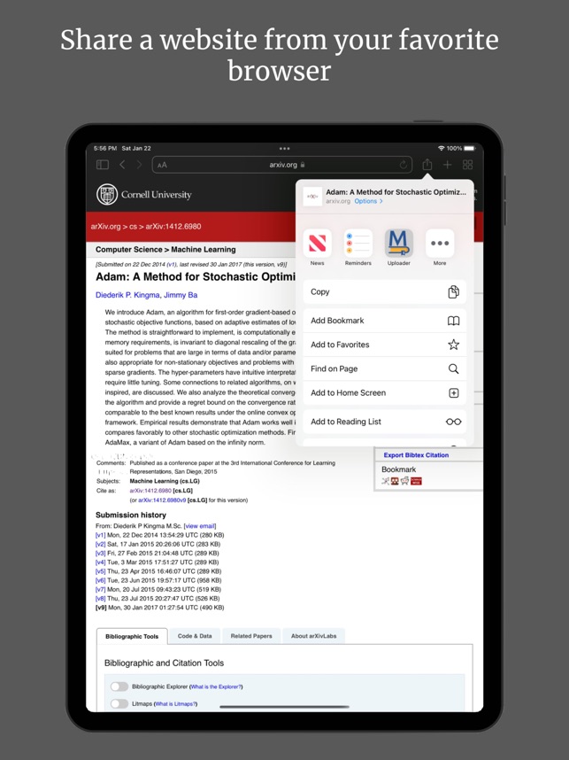 mendeley ipad 2022