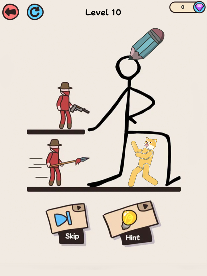 Protect the dog  draw to save