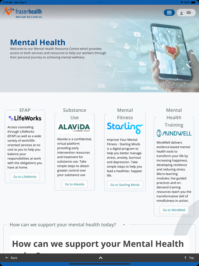 Fraser Health MyHealth