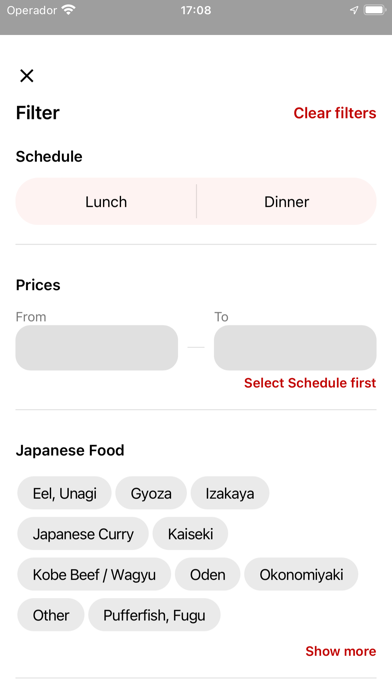 Japan Gourmet Pass Screenshot