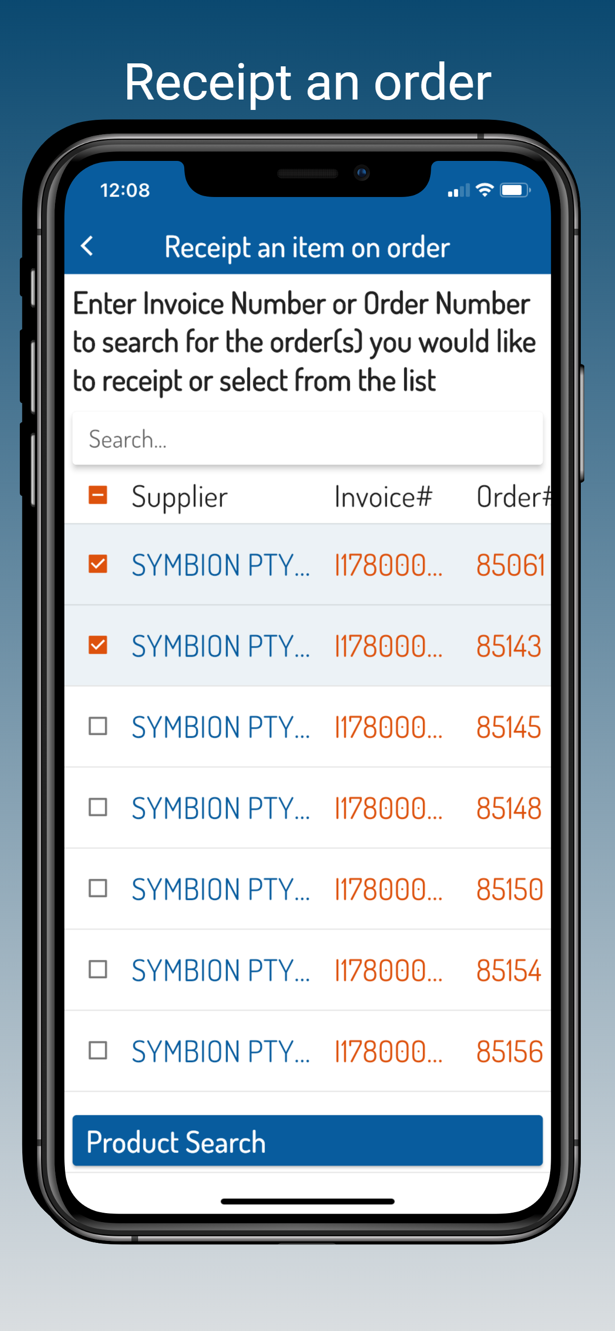 Minfos Stocking App