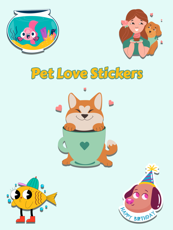 Pet Love Stickers - WASticker