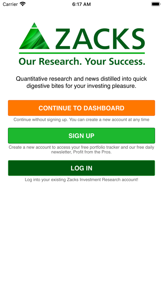 #1. Zacks Mobile App (iOS) 由: Zacks Analyst Watch Inc