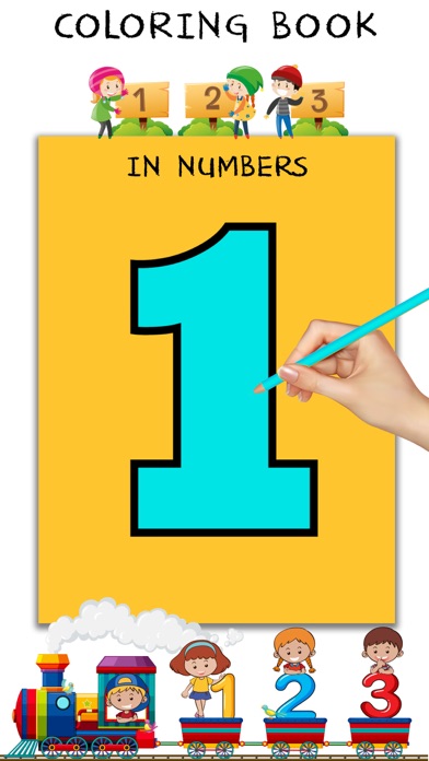 123 Number Coloring & Counting Screenshot