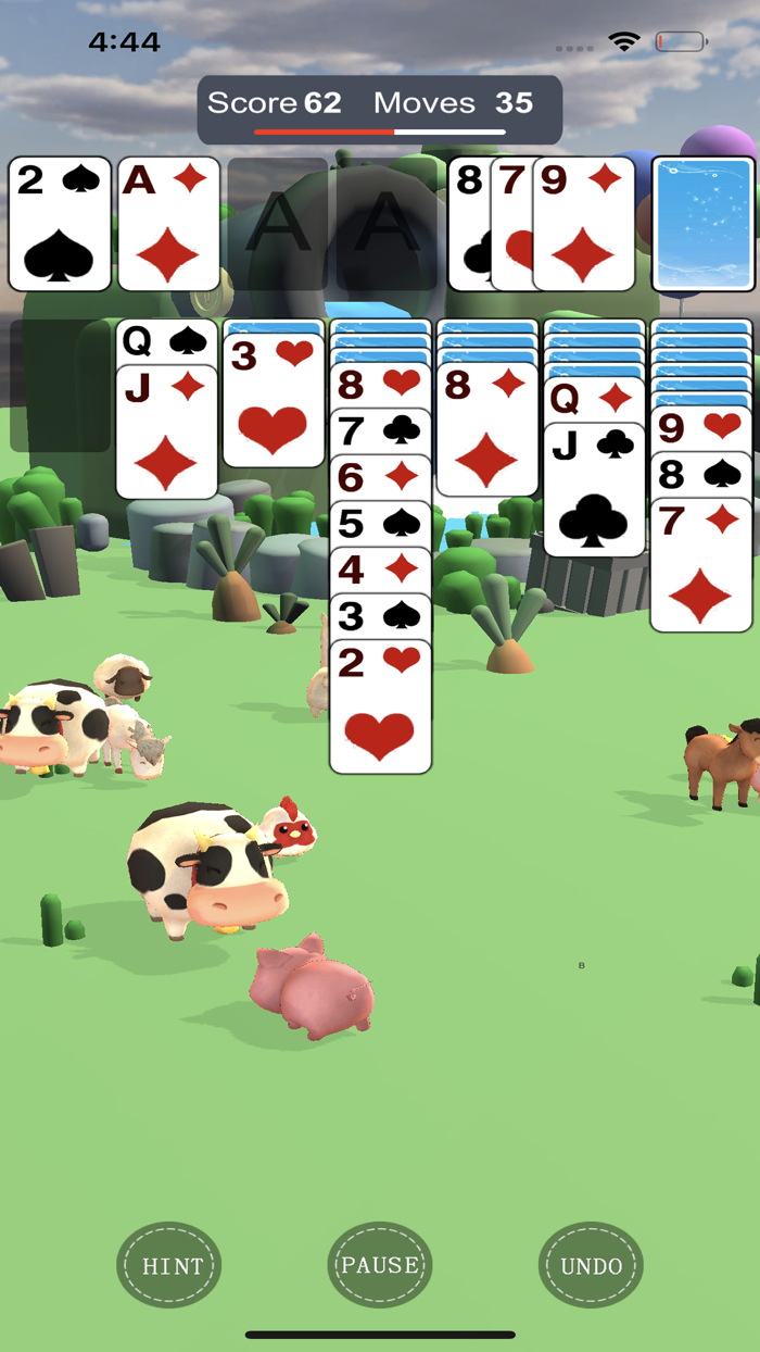 Solitaire 3D Cute Animals