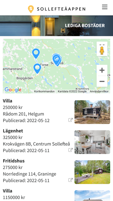 Sollefteå-Appen Screenshot