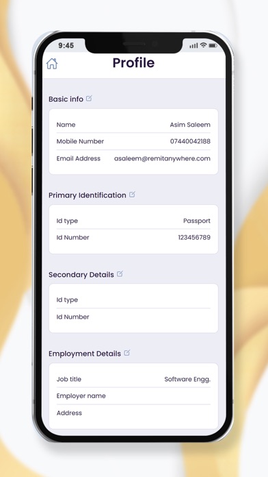 Yayeh Money Transfer Screenshot