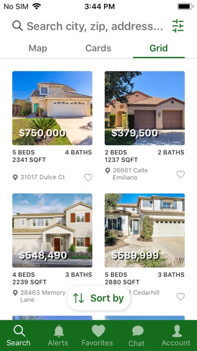 California Home Search Screenshot