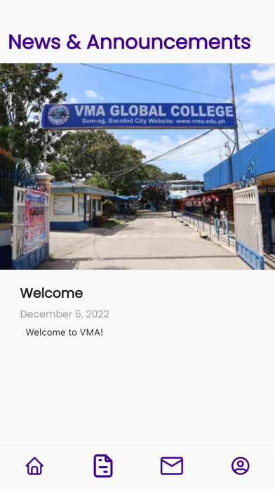 VMA Global College Screenshot
