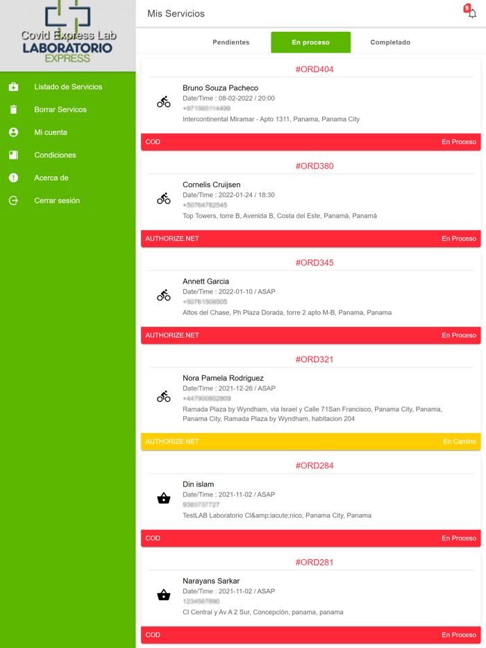 Administrador del Laboratorio