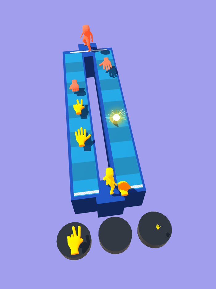 Rock paper scissors 3D