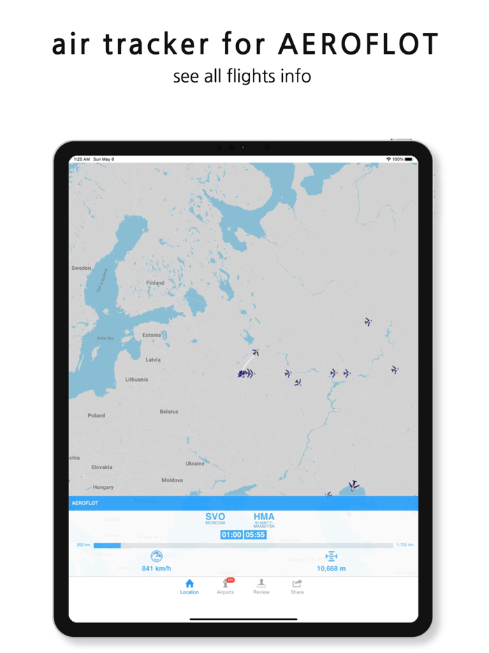 Air Tracker For Aeroflot