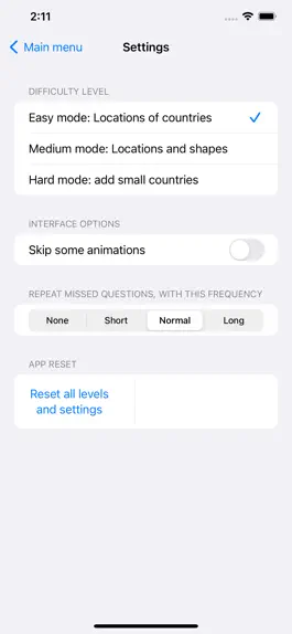 Game screenshot OneMileNorth Countries Quiz apk