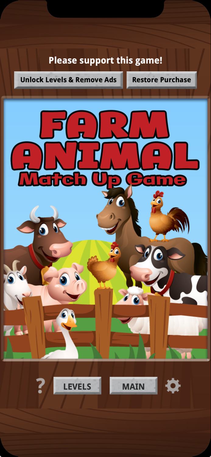 Farm Animal Match 3 Game