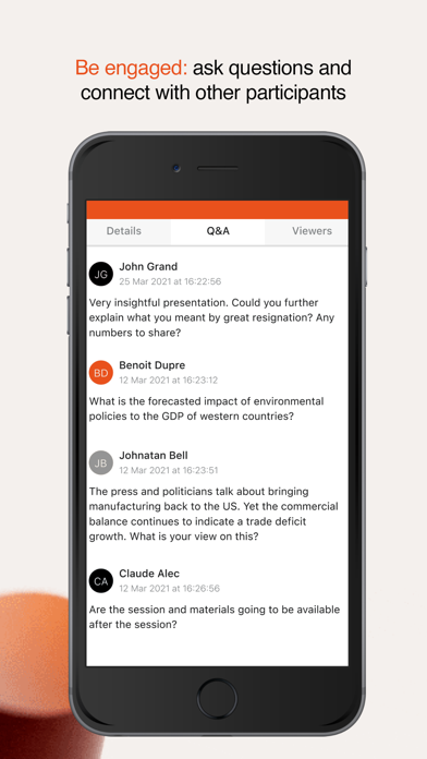 GSK events Screenshot