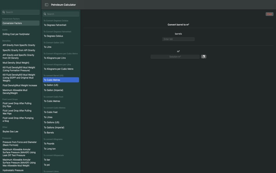 #9. Petroleum Calculator (macOS) 由: Paul Femiak