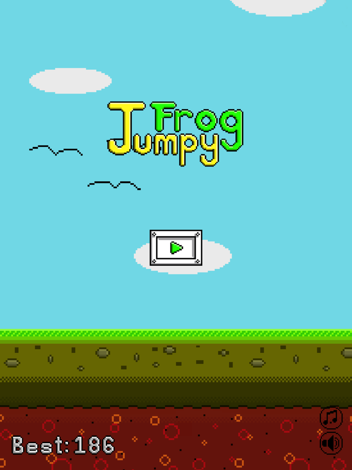 Jumpy Frog 8 bit