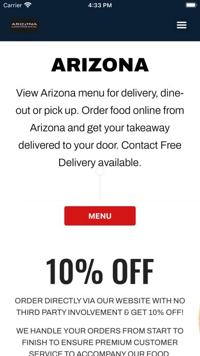 Arizona Takeaway - Hull Screenshot