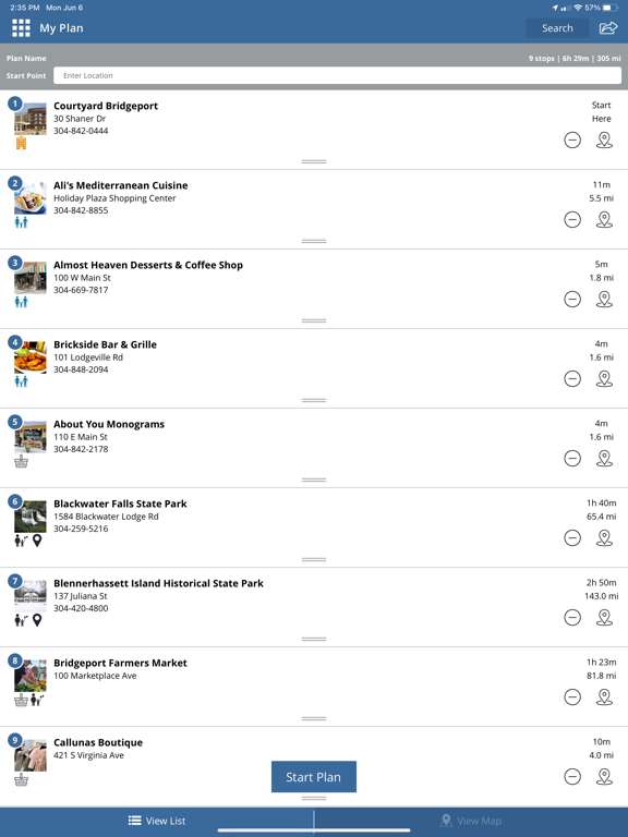 Visit Greater Bridgeport, WV iPad screenshot 5 - Travel app
