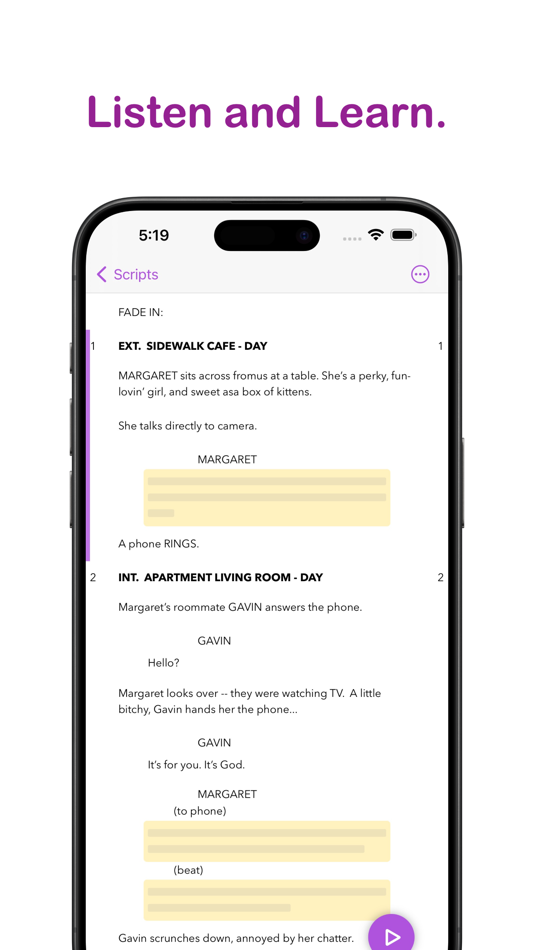 #5. Script Buddy: Actor Rehearsal (iOS) 由: Klaus Matzka