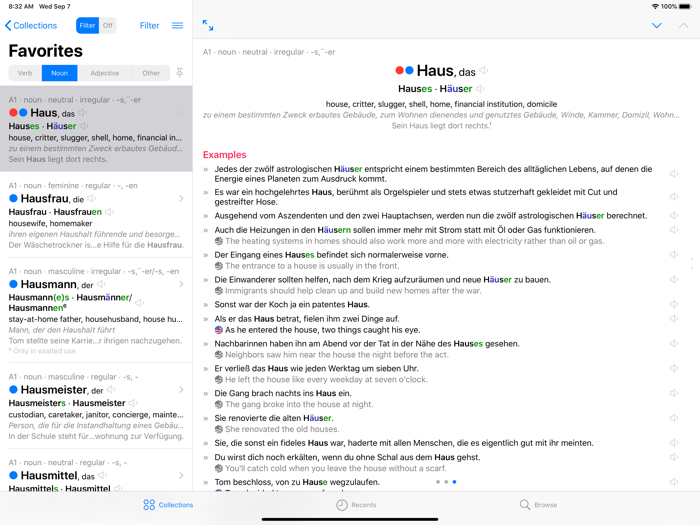 Nouns German Dictionary