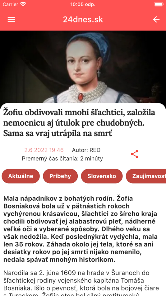 #1. 24Dnes (iOS) 게시자: Rimacom Software s.r.o.