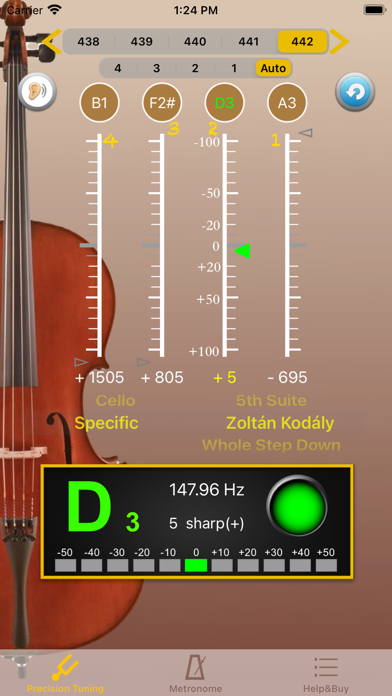 Cello Tuner - PRO screenshot 2