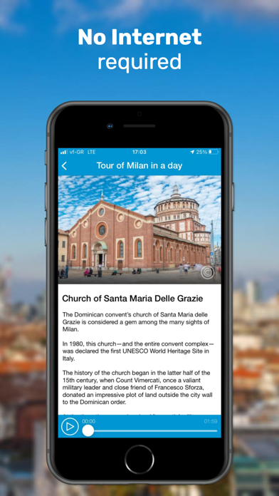 Milan Audio Guide Offline Map Screenshot