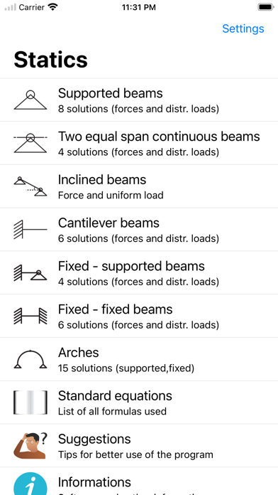 Statics (Civil Engineering) Screenshot