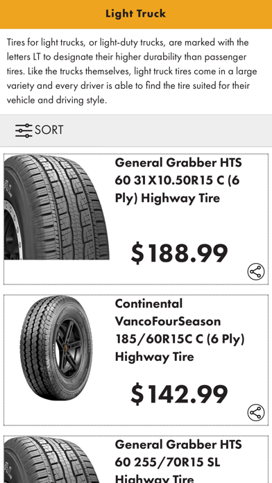 Tires Shop: Buy New Tires Screenshot