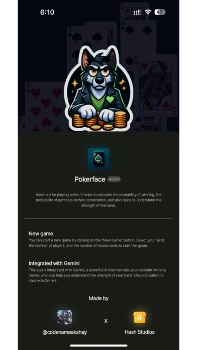 Pokerface Screenshot