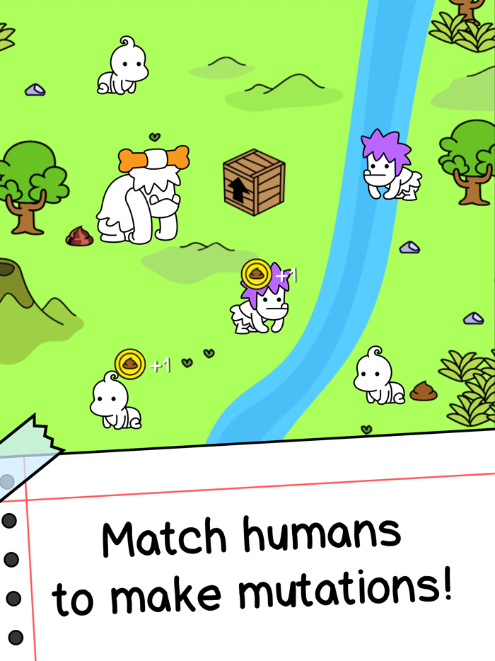 Human Evolution Merge Game