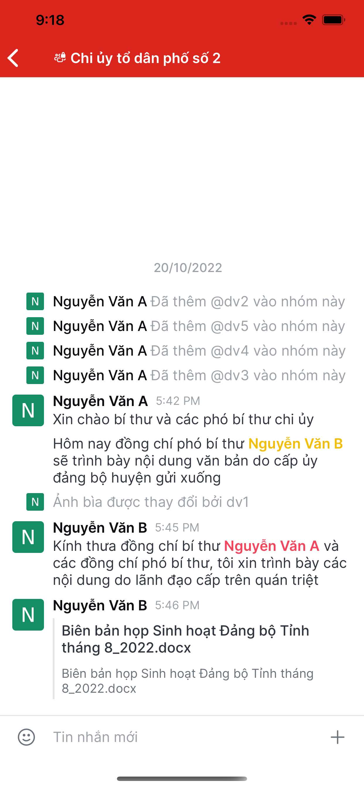 Tin nhắn STĐV Thái Bình