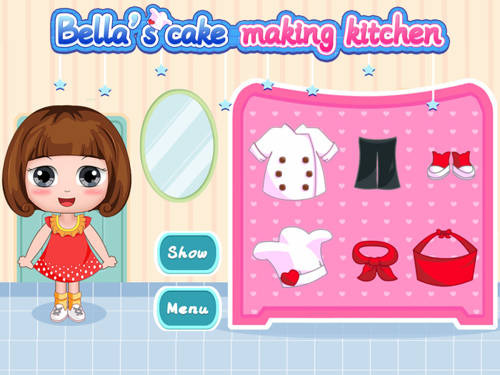 Bellas cake making kitchen