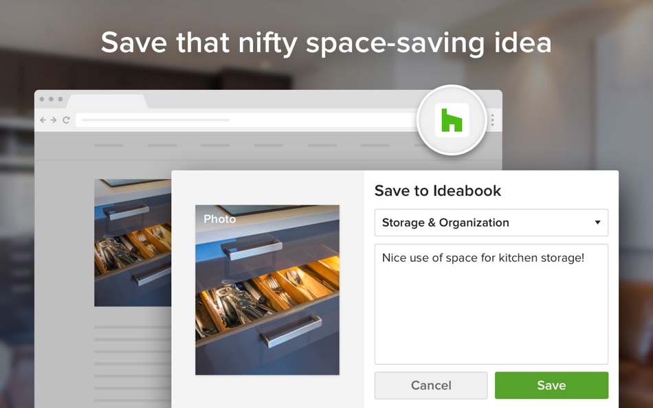#4. Houzz Save Button (macOS) Podle: Houzz Inc.